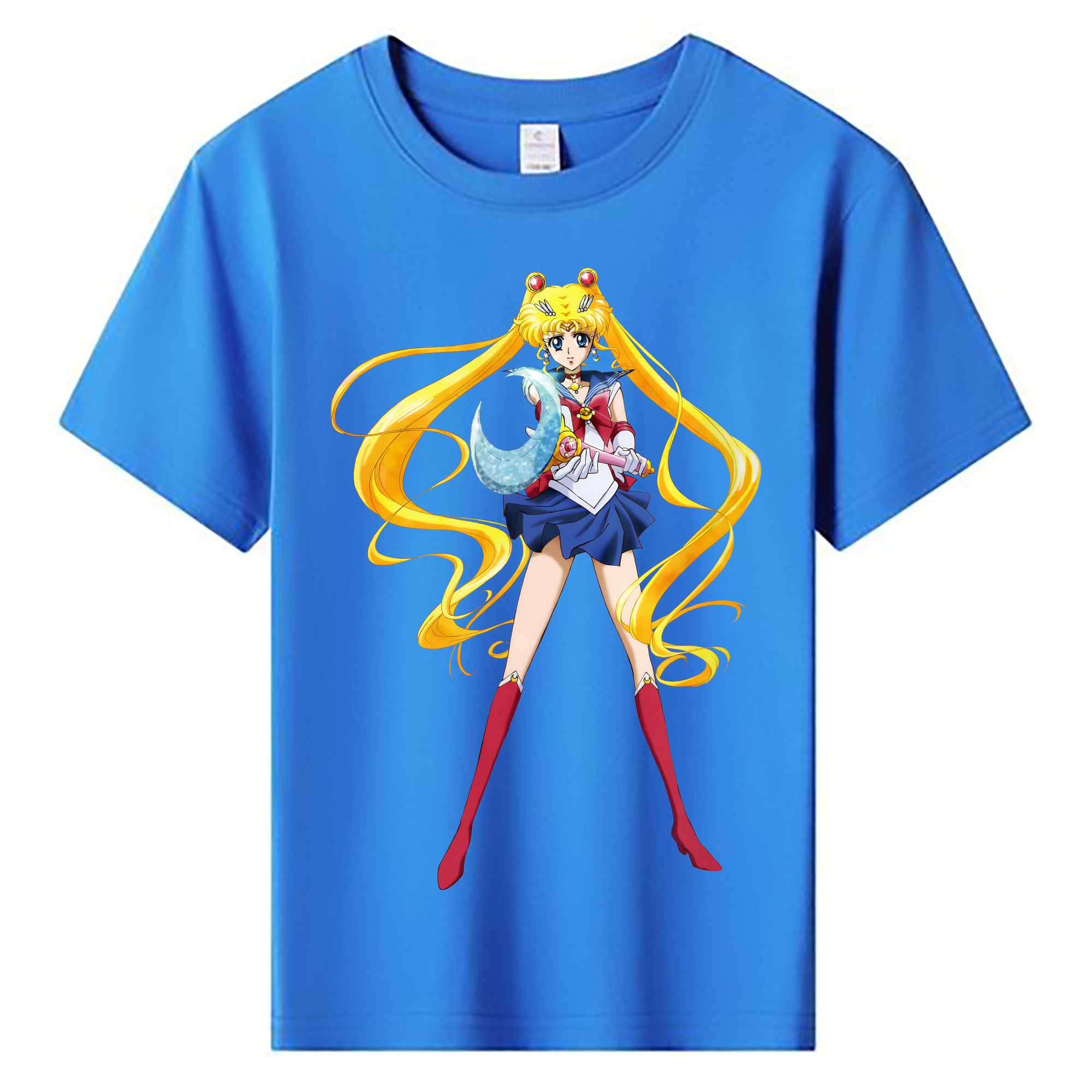 （画像用） 美少女戦士セーラームーン 月野 うさぎ つきの うさぎ Sailor Moon Tsukino Usagi 綿100％キッズTシャツ（フロントプリント）